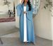 New Arrival Muslim Women Ruffle Sleeve Two Piece Set Fashion Casual Loose Clothing Abaya_ecoleips.com