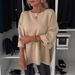Oubaiman Women's Autumn Knit Top – Round Neck Mid-Sleeve Cotton Blend Relaxed Shirt (Breathable, Wrinkle-Resistant, S-XXXL)_ecoleips.com