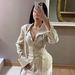 Summer Fashion Commuter Women's Blouse Tie Waist Belt Design Style Niche Style New_ecoleips.com