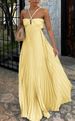 Women's Sexy Solid Color Strapless Smocked Sleeveless Halter Backless Maxi Dress – Casual Resort Summer Gown_ecoleips.com