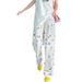 Korean Style Women's Printed Straight Leg Casual Pants Summer Sporty Long Oversized Slimming Stylish_ecoleips.com