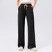 Wide-leg Sweatpants Women's High-waisted Loose Outdoor Running Fitness Trousers Solid-color Casual Sports Trousers_ecoleips.com