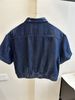 Women's Clothing High Waist Denim Shirt Elastic Waist Loose Wide Leg Pants Trousers Two Piece Suit_ecoleips.com