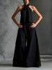 Summer New Women's Two Piece Set Loose Sleeveless Top Wide Leg Pants_ecoleips.com