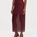 Women's High Waist Mesh Skirt Black Double Layer See Through Slit Hip Style Fashionable All Match Design_ecoleips.com