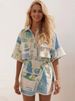 K New Printed Fashion Versatile Lace Set For Women_ecoleips.com