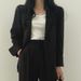 Elegant Autumn Blazer Set With High-Waist Wide-Leg Pants, Fall Office Wear & Casual Outfit For Women_ecoleips.com