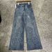 Women's Slimming Stretchy Denim Jeans American Style Floral Rhinestones Wide Leg Straight Leg Fashionable New Spring Design_ecoleips.com