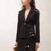 Commuter-style Blazer 2026 Spring New Fashion V-neck With Unique Pin Design Slim-fit Small Suit Jacket_ecoleips.com