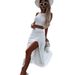 Women's Clothing Beach Suit Bikini Slit Hip Skirt Two Piece Suit_ecoleips.com