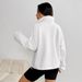 AD653 Cross-border 2025 Autumn/Winter New European And American Plush Stand Collar Sweatshirt Casual Loose_ecoleips.com