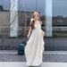 French Style Neck Hanging Dress For Women, Summer Seaside Vacation Style, Big Backless Long Skirt, Super Fairy_ecoleips.com