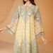 241101 Muslim Robe Embroidered Cloth Printed Hot Diamond Women's Long Dress Abayas_ecoleips.com