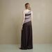 Suitable For All Seasons Someone Sometime Soft Breathable Pocket Drawstring Design Loose Wide-leg Women Brown Casual Pants_ecoleips.com