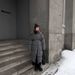 "Tailored Wool-Blend Trench Coat – Slim-Fit Longline Overcoat With Bio-Down Filling, Winter Warmth In Dark Brown & Ivory"_ecoleips.com