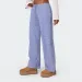 Combhasaki Women's Y2K Vintage Striped Pajama Long Pants Tie-up Drawstring Elastic Waist Loose Loungewear Sleep Bottoms_ecoleips.com