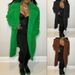 Women's Clothing Solid Color Fashion Temperament Lapel Long Sleeved Casual Windbreaker_ecoleips.com