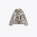 Luxury Faux Fur Coat With Fox Fur Collar - Winter Leopard Print Jacket For Women, Elegant Stand Collar Outerwear, Street Style Fashion Coat_ecoleips.com
