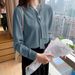 2025 Spring Korean Version Loose Bowknot Professional White Chiffon Blouse Women's Top Goddess Temperament Long Sleeve_ecoleips.com