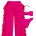 Women's Clothing New Solid Color Sexy Flying Trousers Cross Gathered Three Piece Swimsuit_ecoleips.com