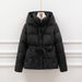 Fashionable Style Thickened Winter Coat For Women, Short Hooded Jacket With Waist Tie, Slim Fit, Warm & Stylish Outerwear_ecoleips.com