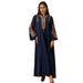 Women's Clothing Modest Abaya Dress Exquisite Muslim Embroidered Kaftan Dress – Elegant Jalabiya Robe With Traditional Embroidery_ecoleips.com