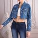 New European American Style Niche Jacquard Bow Women, Sweet And Cool Short Denim Jacket For Casual Wear_ecoleips.com
