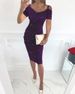 Verve 2025 Spring Summer Women's Fashion Sexy Off-Shoulder Rhinestone Strap Dress Women_ecoleips.com