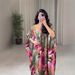 Women's Clothing Printed Kaftan Robe Evening Dress_ecoleips.com