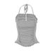AD498 European And American Cross-border New Foreign Trade Sexy Backless Tube Slimming Fashion Buttoned Ruffled Halter_ecoleips.com