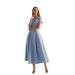 Women's Clothing Women's V Neck Dress Lace Trimmed Waist Short Sleeved Outfit For Vacation Style For Formal & Casual For Women_ecoleips.com