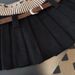 High Waist Slimming Pleated Midi Skirt For Women American Retro Knit Patchwork Mini Skirt For Hot Girls Autumn New_ecoleips.com