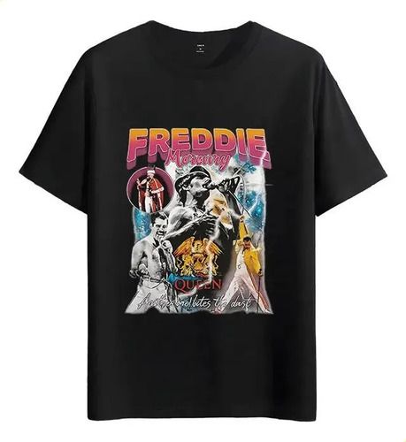 Women's T-Shirts Tshirt Muscle Freaks Freddie Mercury Estilo Queen Band Merch_ecoleips.com