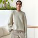 Women's Oversized Mohair Blend Sweater – Thick Knit Round Neck Pullover (Acrylic-Polyester, S-XXL) – Grey/Cream/Navy/Camel_ecoleips.com