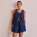 Women's Clothing Summer Fashion Casual Sleeveless Lace Up High Waist Women's Vest Denim Suit Shorts Women_ecoleips.com