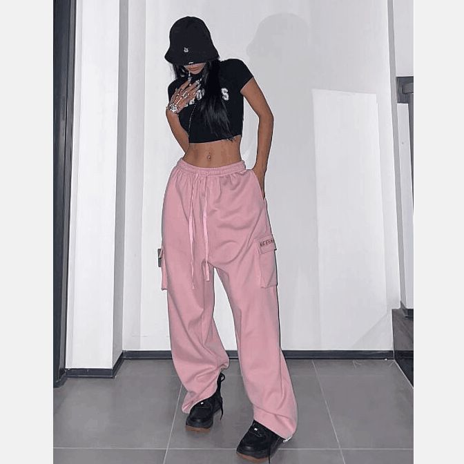High-Waisted Women's Casual Sports Street Style Loose Trousers All Season European And American Fashion Independent Website Foreign Trade 2025_ecoleips.com