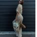 European And American Women's Clothing New Fashion Solid Color Lace-up Waist V-neck Casual Women's One-piece Wide-leg Pants_ecoleips.com