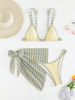 Women's Clothing Three Piece Bikini Set With Triangle Sun Covering Skirt Sexy Swimwear_ecoleips.com