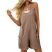 Summer New Women's Loose Casual Pants Backless Jumpsuit Sleeveless Outdoor Hot Girl American Style_ecoleips.com