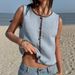 Y2K Contrast Trim Knit Tank Top | Sleeveless Cropped Summer Casual Wear For Women, Street Style_ecoleips.com