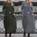 Women’s Fleece Lace Sweater Dress – Winter Warm Long Sleeve With Pockets (Oversized Fit)_ecoleips.com
