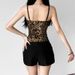 Women's Sexy Leopard Print Suspenders Body Shaping Clothes With Thin Shoulder Straps Slim Fit Tops_ecoleips.com
