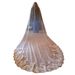 Women's Clothing Sequined Lace Bridal Veil 4m Long 3m Wide Length Trailing Golden Glitter Wedding Veil_ecoleips.com