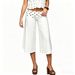 Women's Casual Fashion Fold Up Waist Cropped Wide Leg Pants Spring Summer New Arrival Style_ecoleips.com