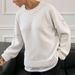 "Women's Chunky Knit Sweater – Oversized Round Neck Pullover For Autumn & Winter"_ecoleips.com