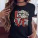 New Summer Clothing In Harajuku Style, New Colorful Leopard Paw Print Short-sleeve Women's Top T-shirt_ecoleips.com