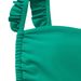 Women's Clothing Pure Color Backless Two-Piece Bikini Women's Swimsuit With Ruffle Trim Polyester Fabric With Chest Pad No Steel Support_ecoleips.com