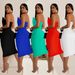 Women's Clothing Sexy Tube Top Button Decoration Dress_ecoleips.com