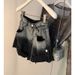 2025s Trendy Gradient Hem Denim Shorts For Women 2025 Summer New High Waist Slimming Versatile A-line Wide-leg Hot Pants_ecoleips.com