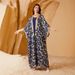Women's Clothing Muslim Ladies Dress Summer Hot Stamping Robe_ecoleips.com